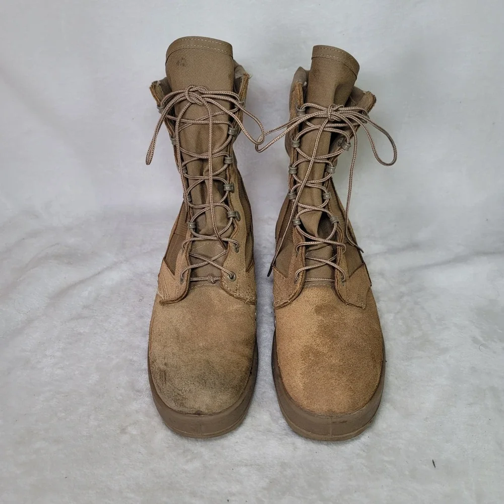 Hot Weather Army Combat Boots Coyote Brown Vibram Sole Mens 10 Military Tactical